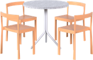 Baxter - Poseidon Cafe Table Package - 4 Chairs